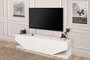 Hanah Home Soporte TV Blanco 180x40x30cm Tablero Partículas Melaminado Moderno Elegante
